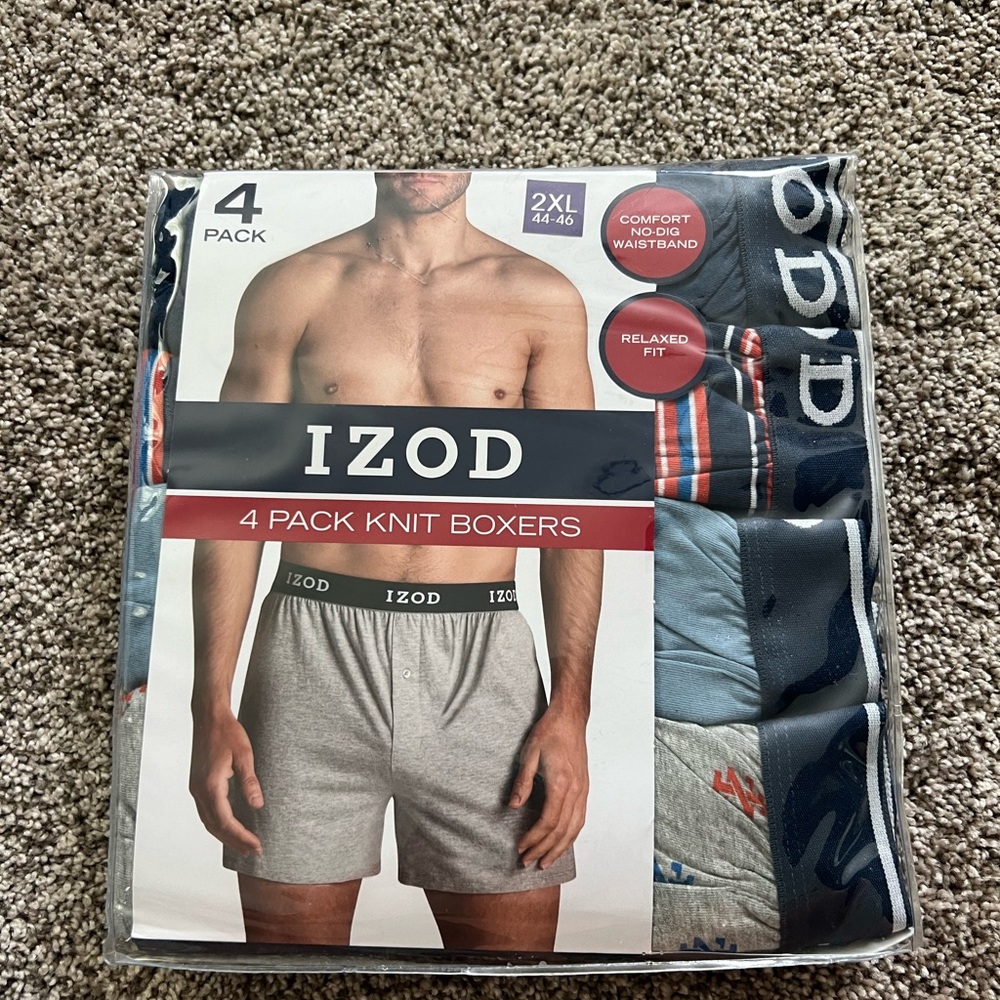 Mens izod knit boxers
